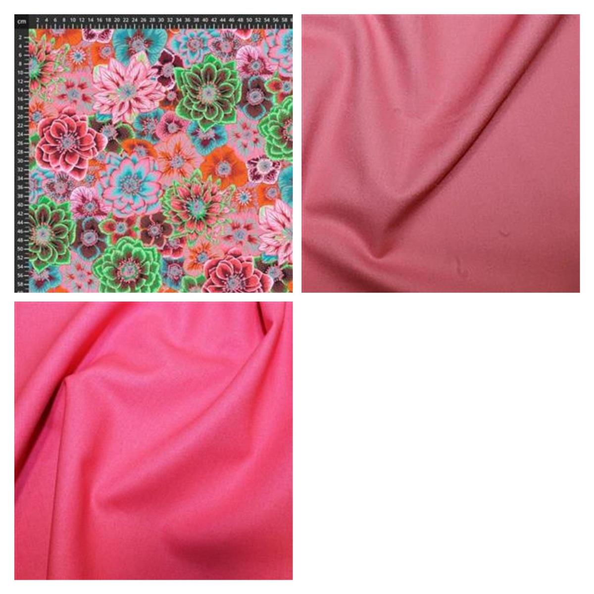 Kaffe Fassett Collective Hellebores Pink Fabric Bundle 1 5m