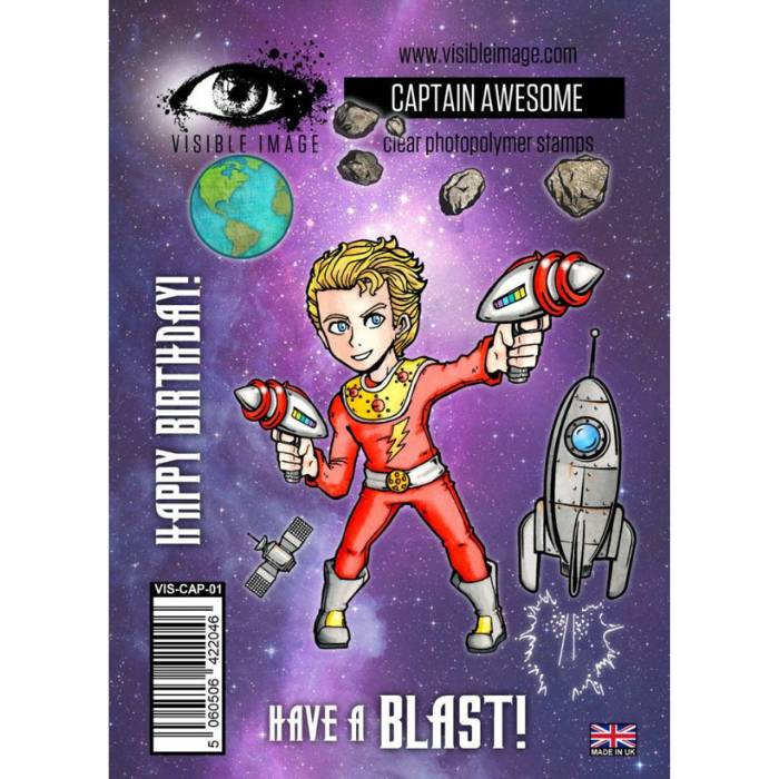 Visible Image Captain Awesome Stamp Set