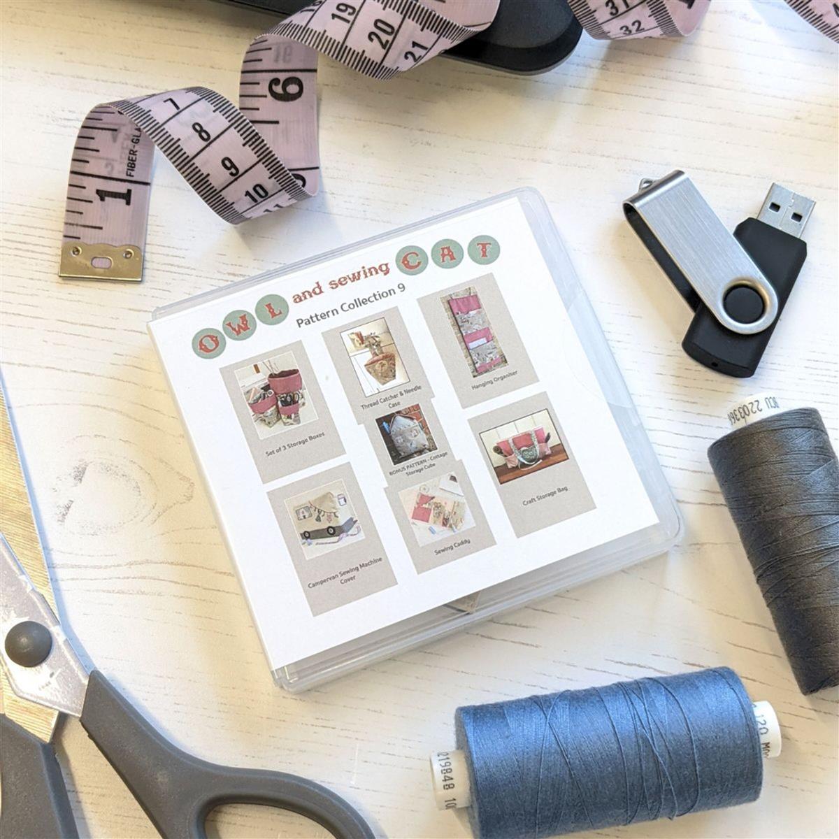 Owl and Sewing Cat Cat Collection 9 USB version includes a total of 7