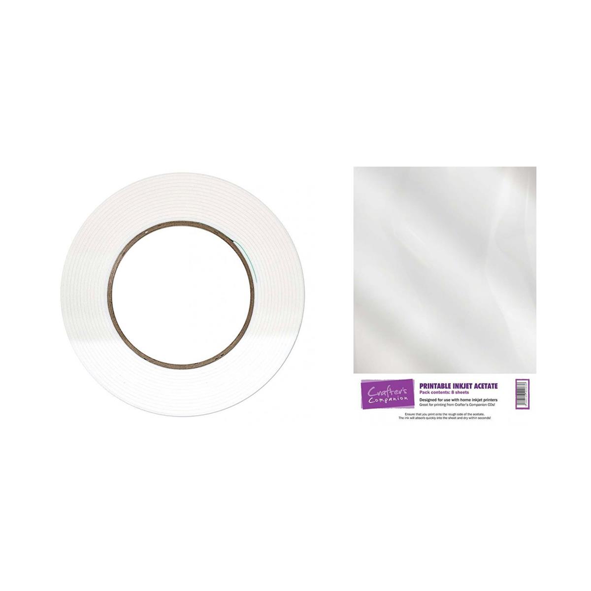 Crafter's Companion Foam on a Roll & Acetate 9 Piece Bundle HobbyMaker