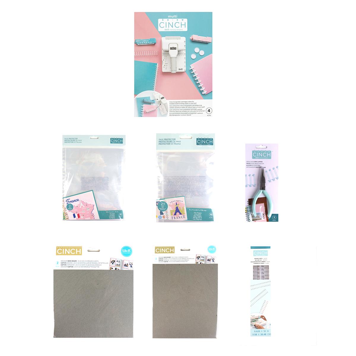 We R Makers Multi Cinch Starter Kit, Inc; Wire Cutters, Wires, Boards &  page Protectors