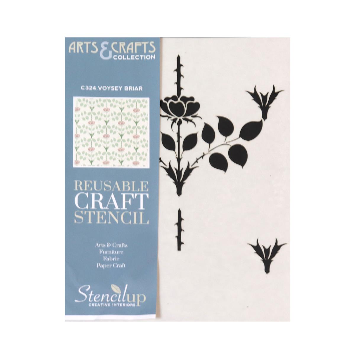 Voysey Briar, A4 adhesivebacked stencil HobbyMaker