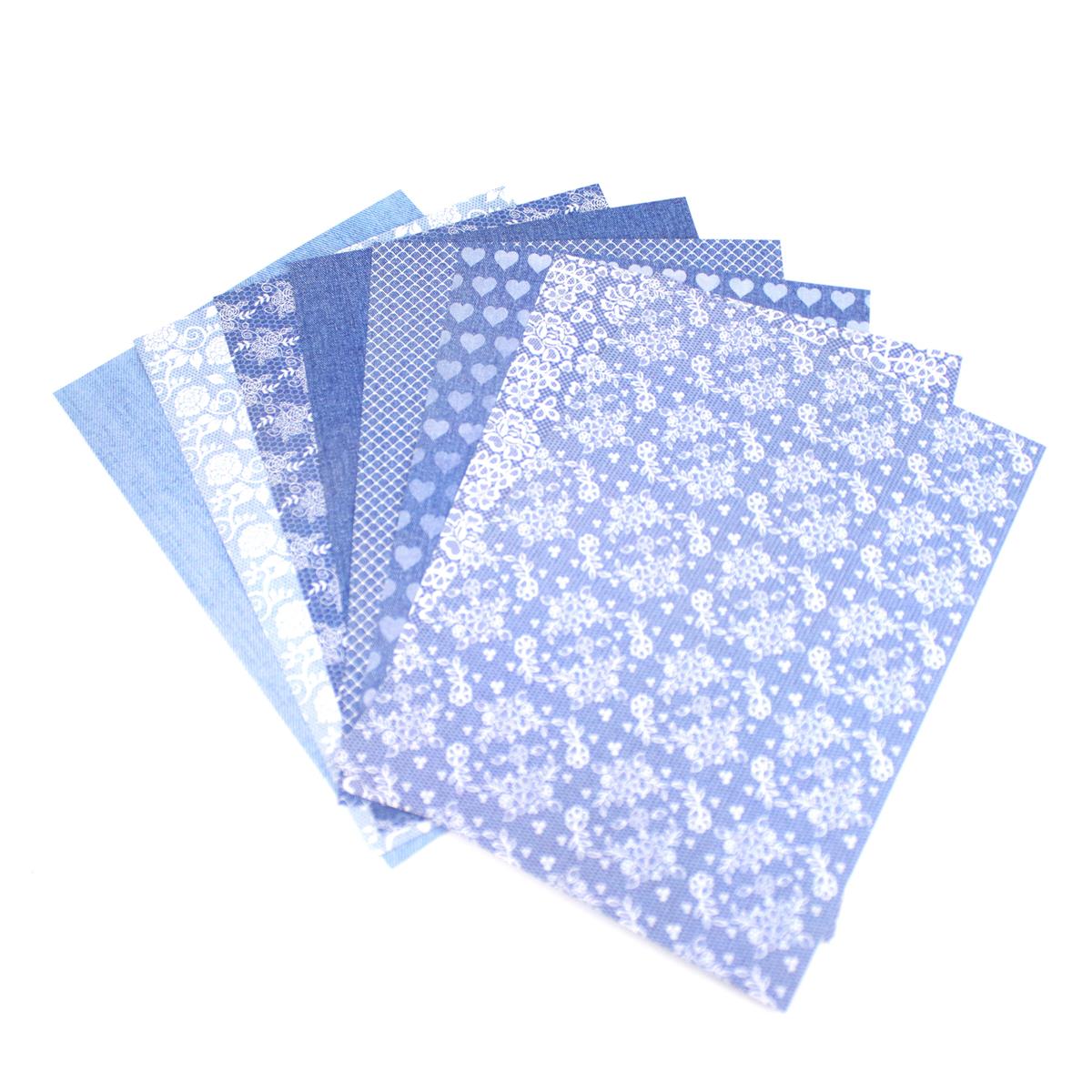 Paper Dienamics - Faded Denim (Simulated) fabric papercraft collection ...