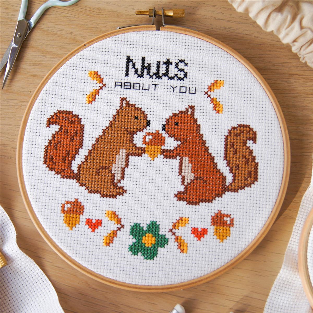 Squirrels 6 Cross Stitch Kit | HobbyMaker