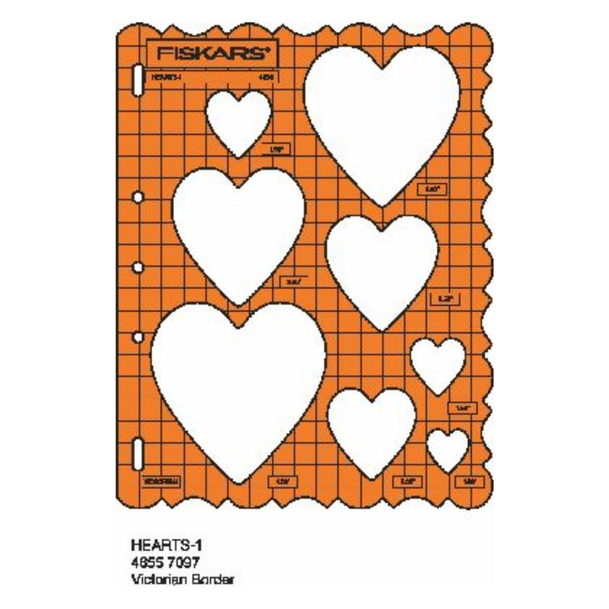 Hearts Template [4855] HobbyMaker