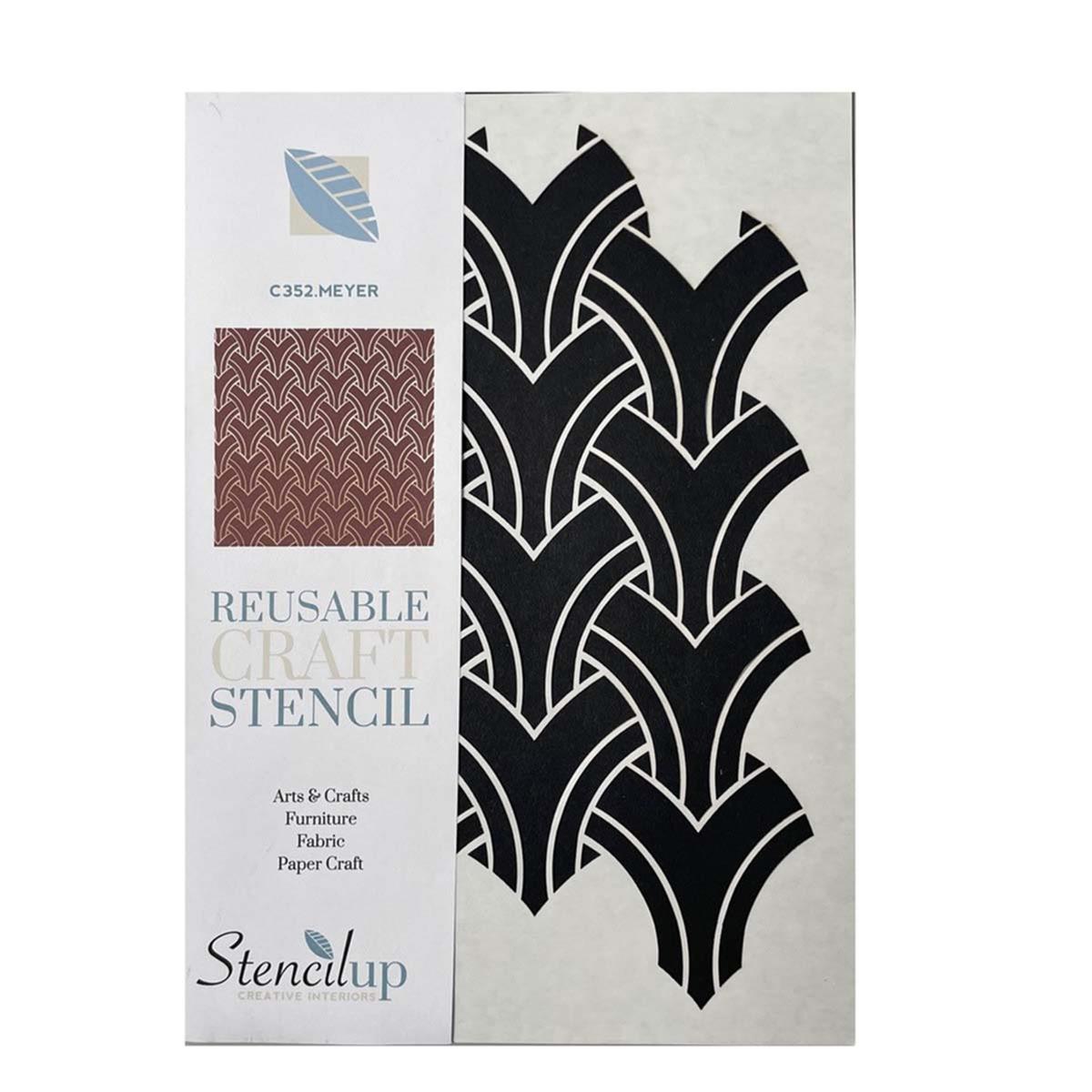 Stencil Up Meyer Art Deco repeating adhesivebacked stencil HobbyMaker