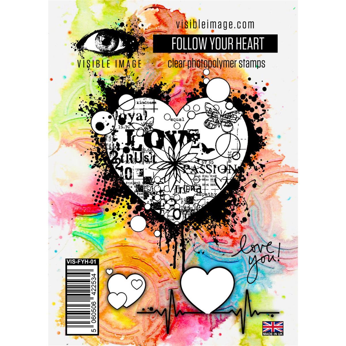 Visible Image Follow Your Heart Stamp Set VisibleImage