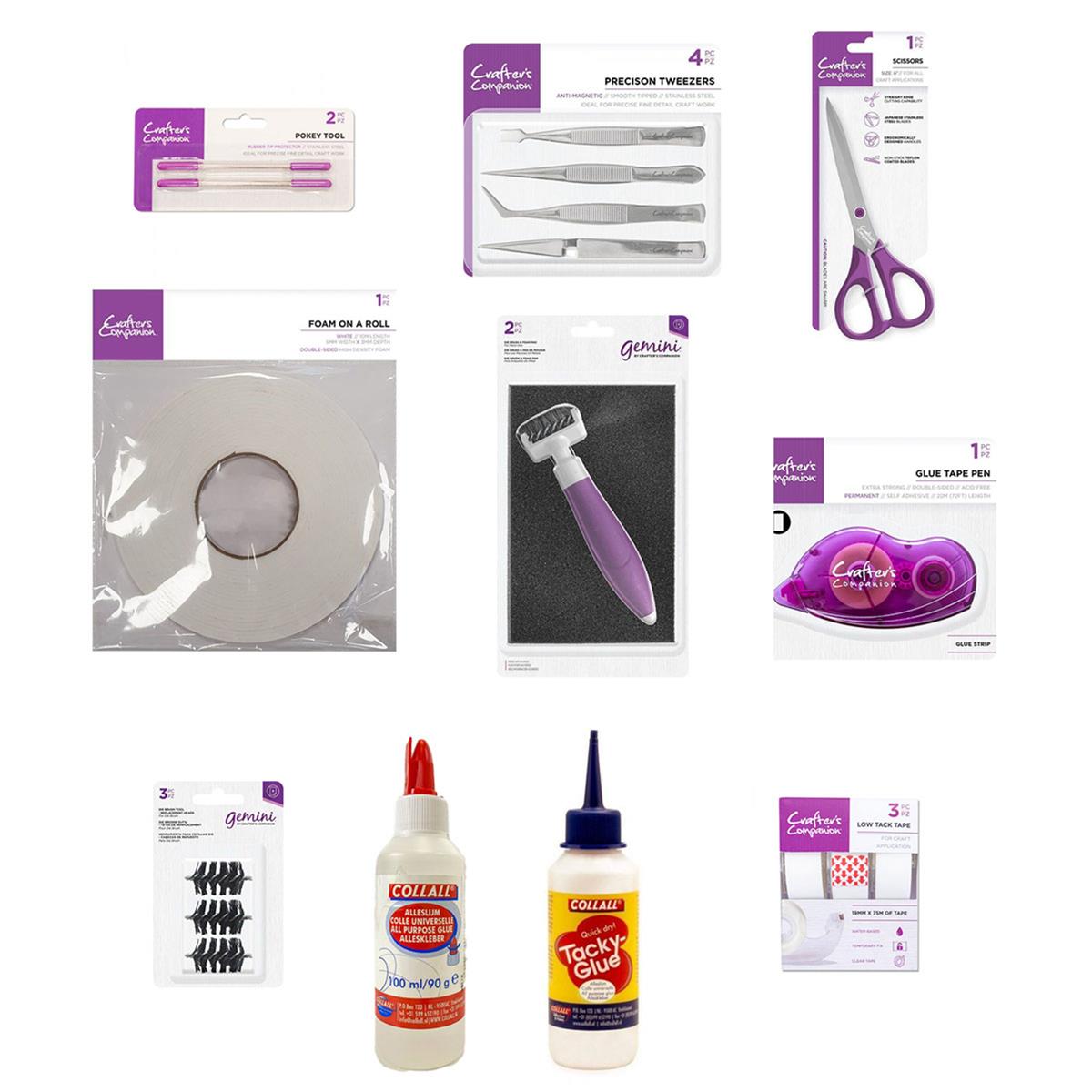 Crafter's Companion Crafting Essentials 19 Piece Bundle HobbyMaker