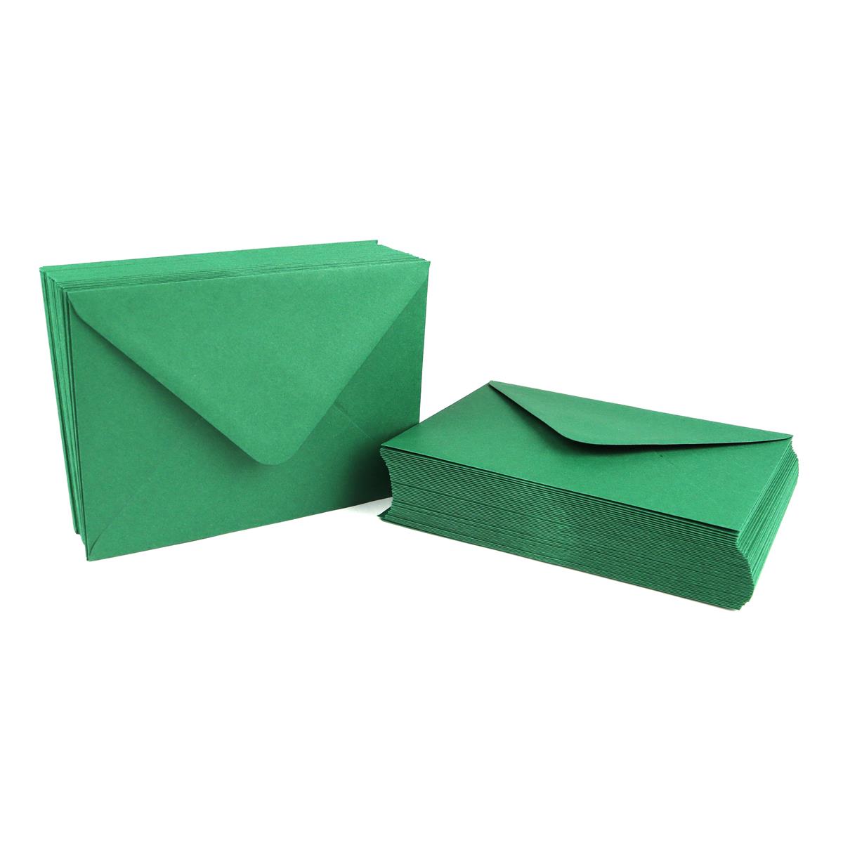 Acorn Creative. 100 x C6 Green Envelopes. HobbyMaker