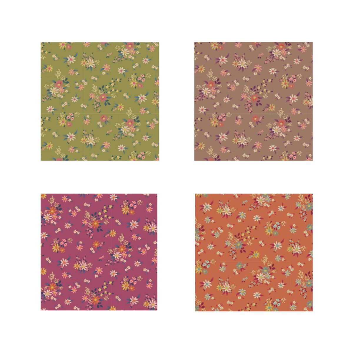 Tilda Daisyfield Autumn Fabric Bundle (2m) SewingStreet