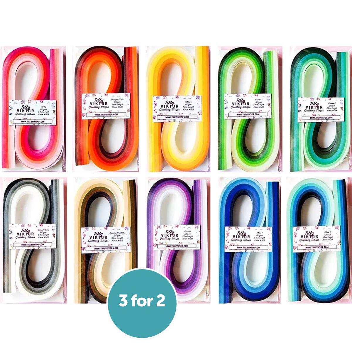 10mm Quilling Paper Pack 3 for the price of 2 HobbyMaker