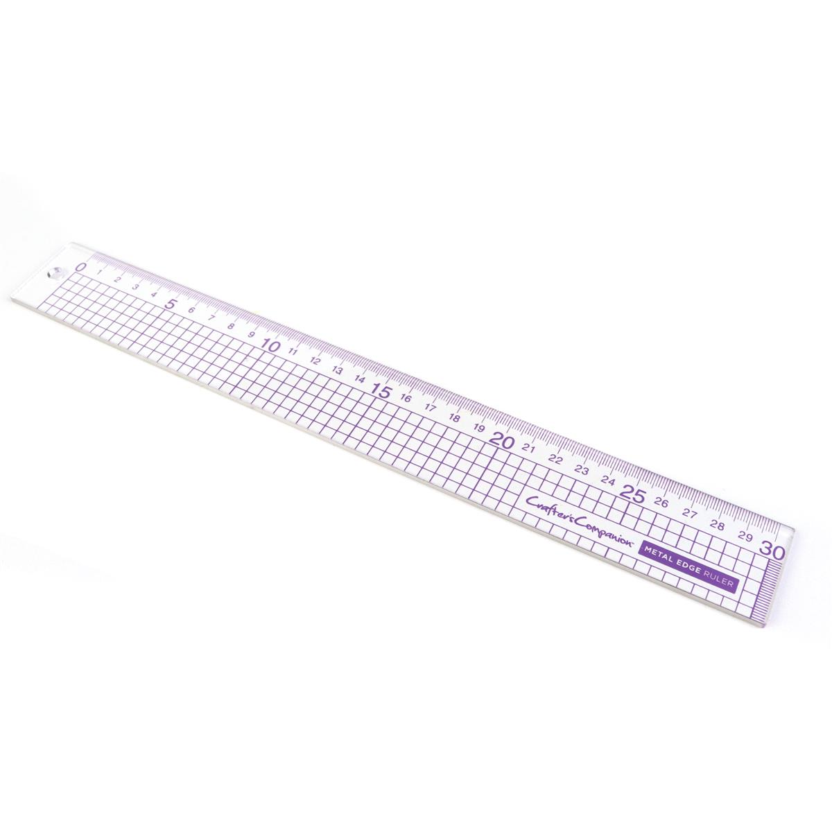 Crafter's Companion - Metal Edge Acrylic Ruler (30cm)