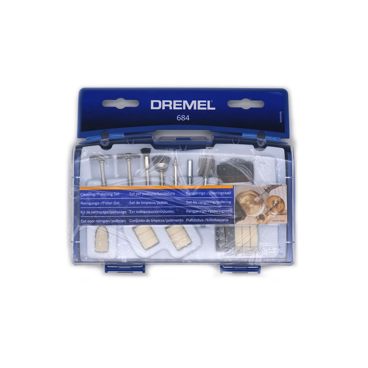 Dremel 684 Cleaning and Polishing Kit, Accessory Set with 20 Accessories  for Rotary Multi Tools
