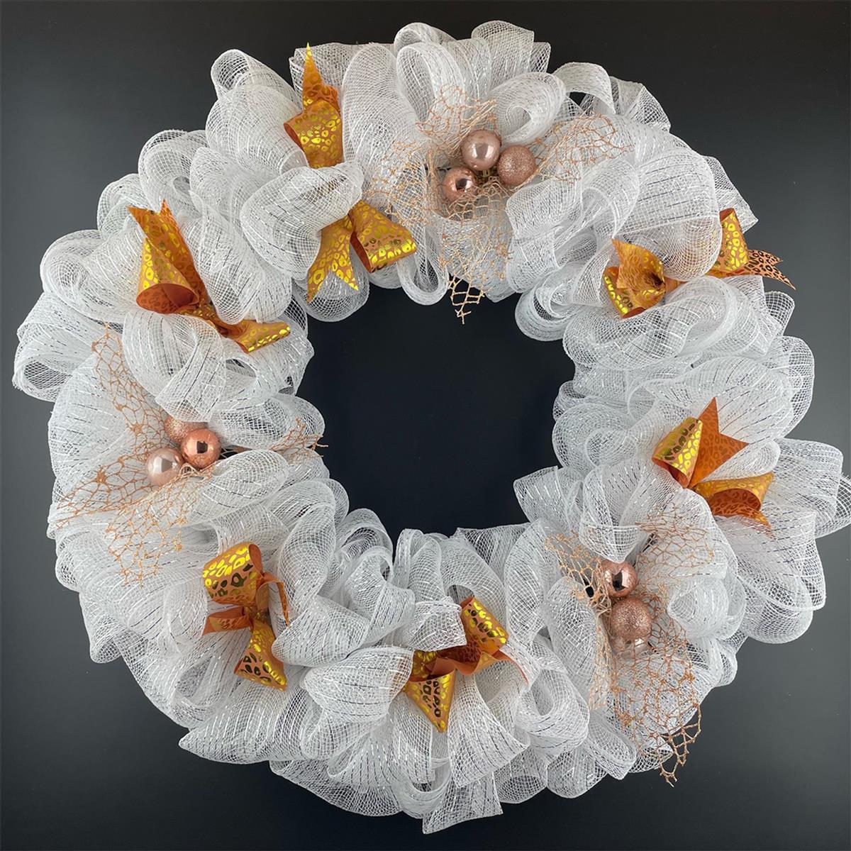Rose Gold Garland 18 Ribbon Wreath Kit HobbyMaker
