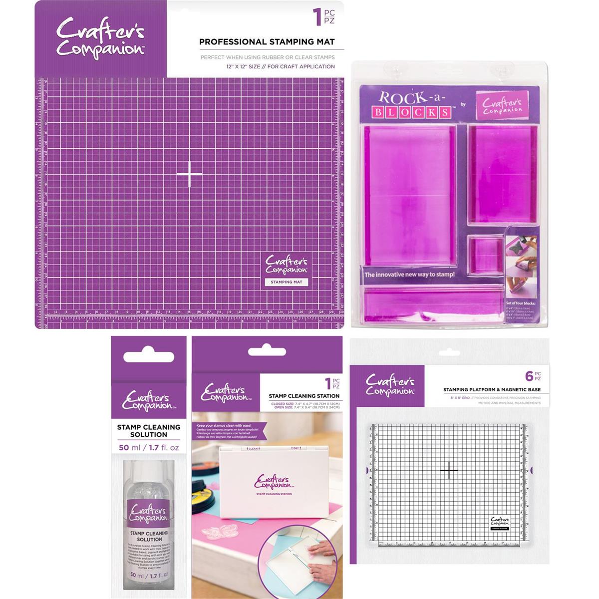 Crafter's Companion Stamping Platform & Magnetic Base 8'' x 8