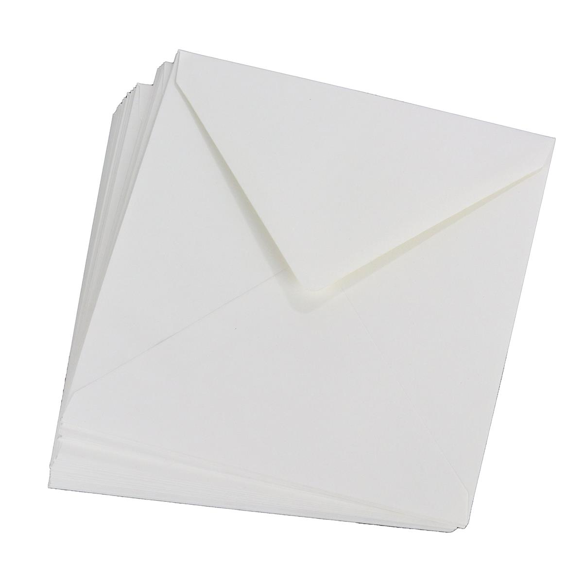 100 x 8x8 Off White envelopes. 120gsm. HobbyMaker