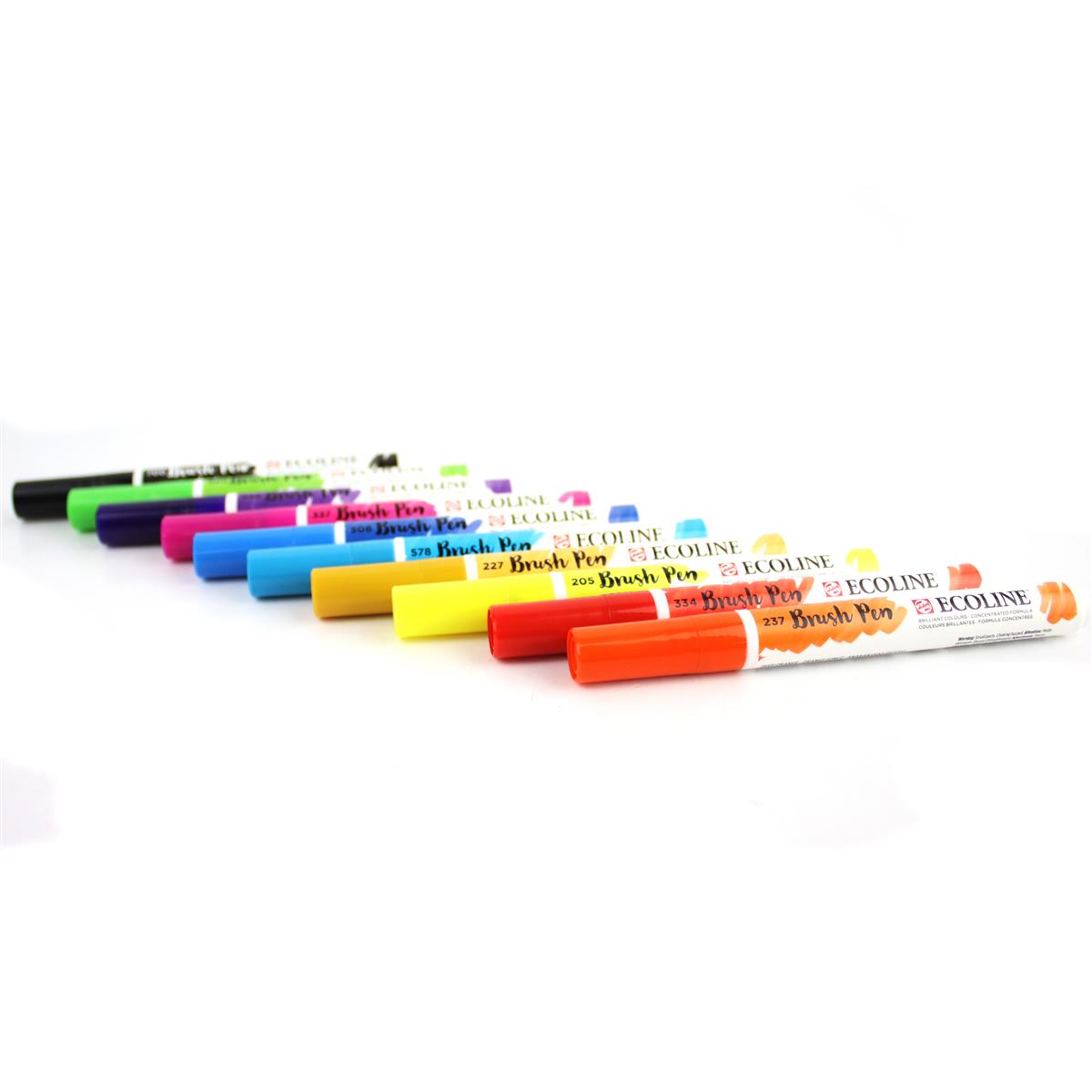Ecoline Brush-pen Set of 10 Assorted Colours