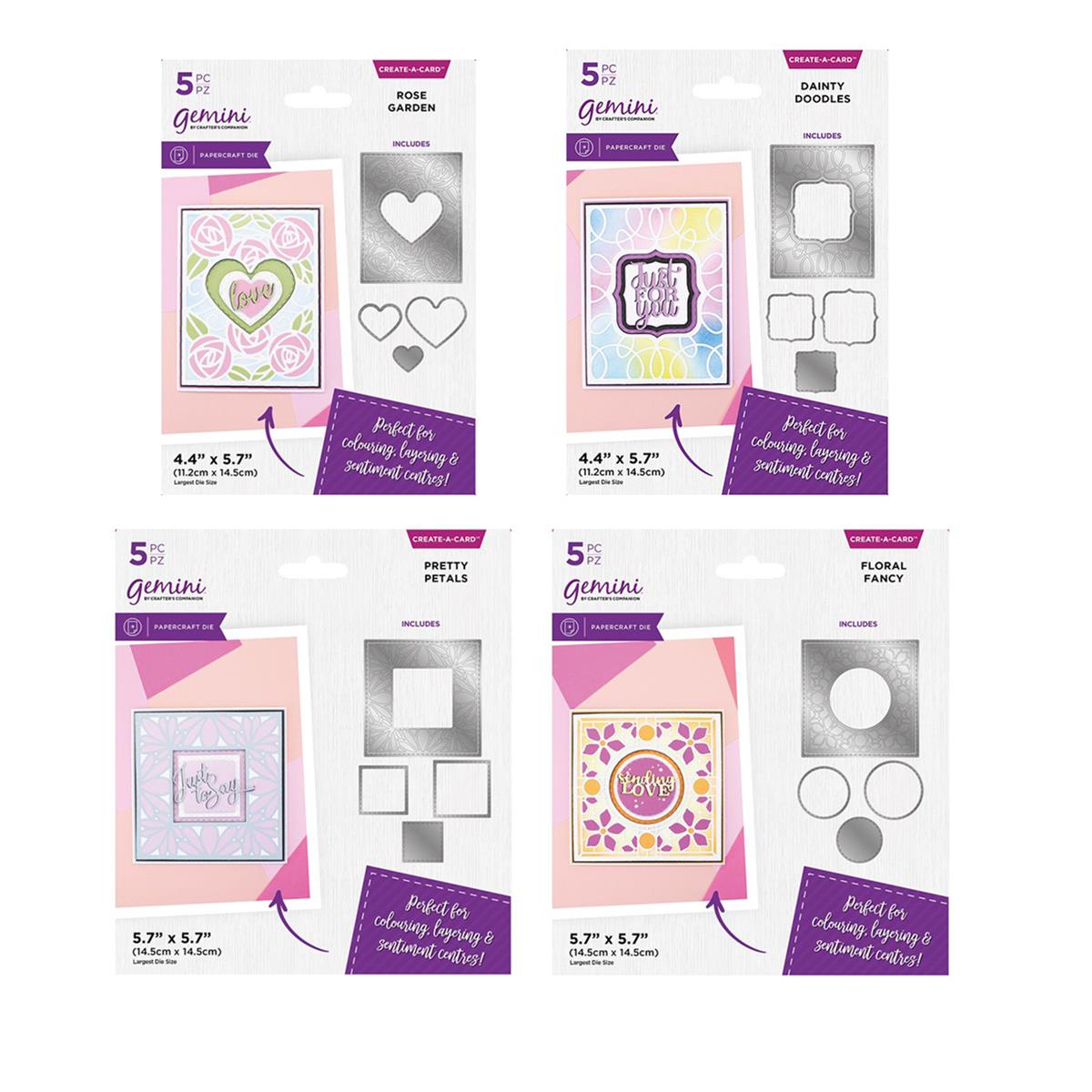 Gemini Simple Create-A-Card Dies with Accents - 20 Piece Collection ...