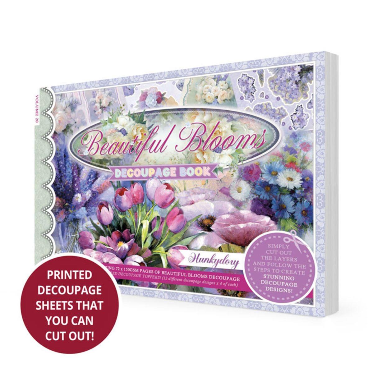 Hunkydory Beautiful Blooms Decoupage Book | HobbyMaker