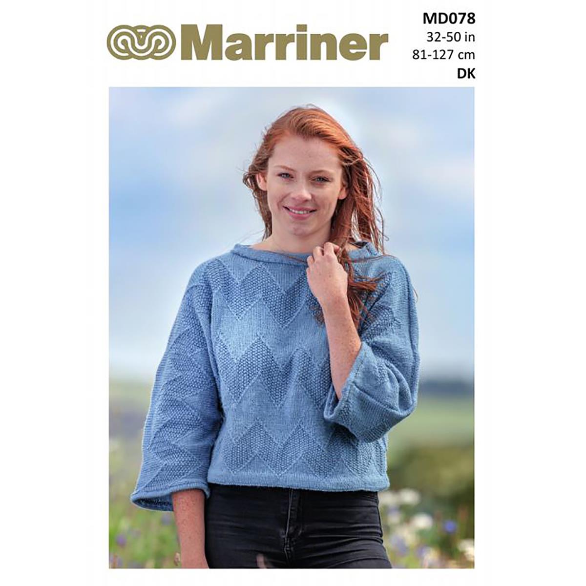 Marriner Zig Zag Sweater in DK Yarn Knitting Pattern