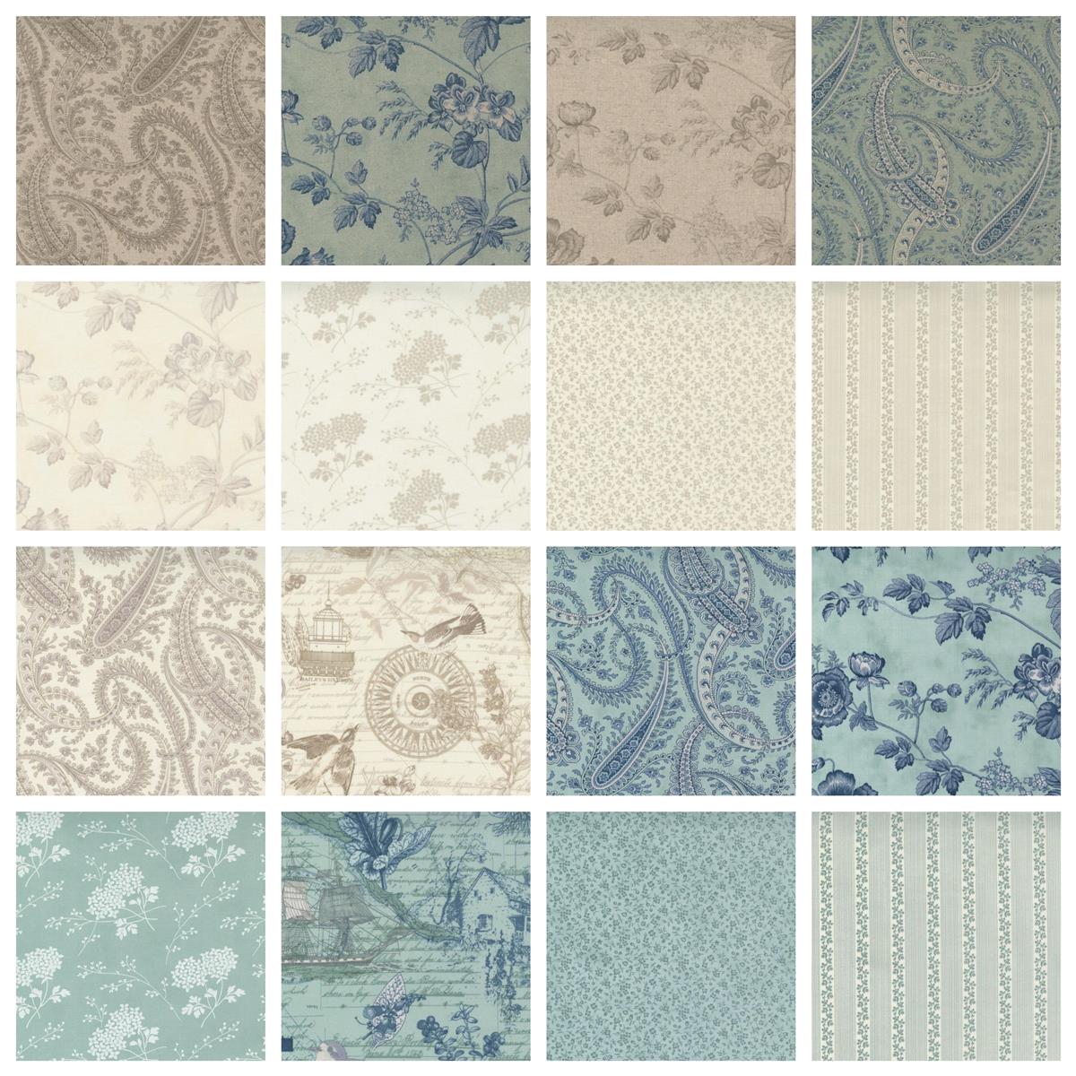 Moda Sister Bay Fabric Collection 16 x 0.5m. Save £7.49 | SewingStreet