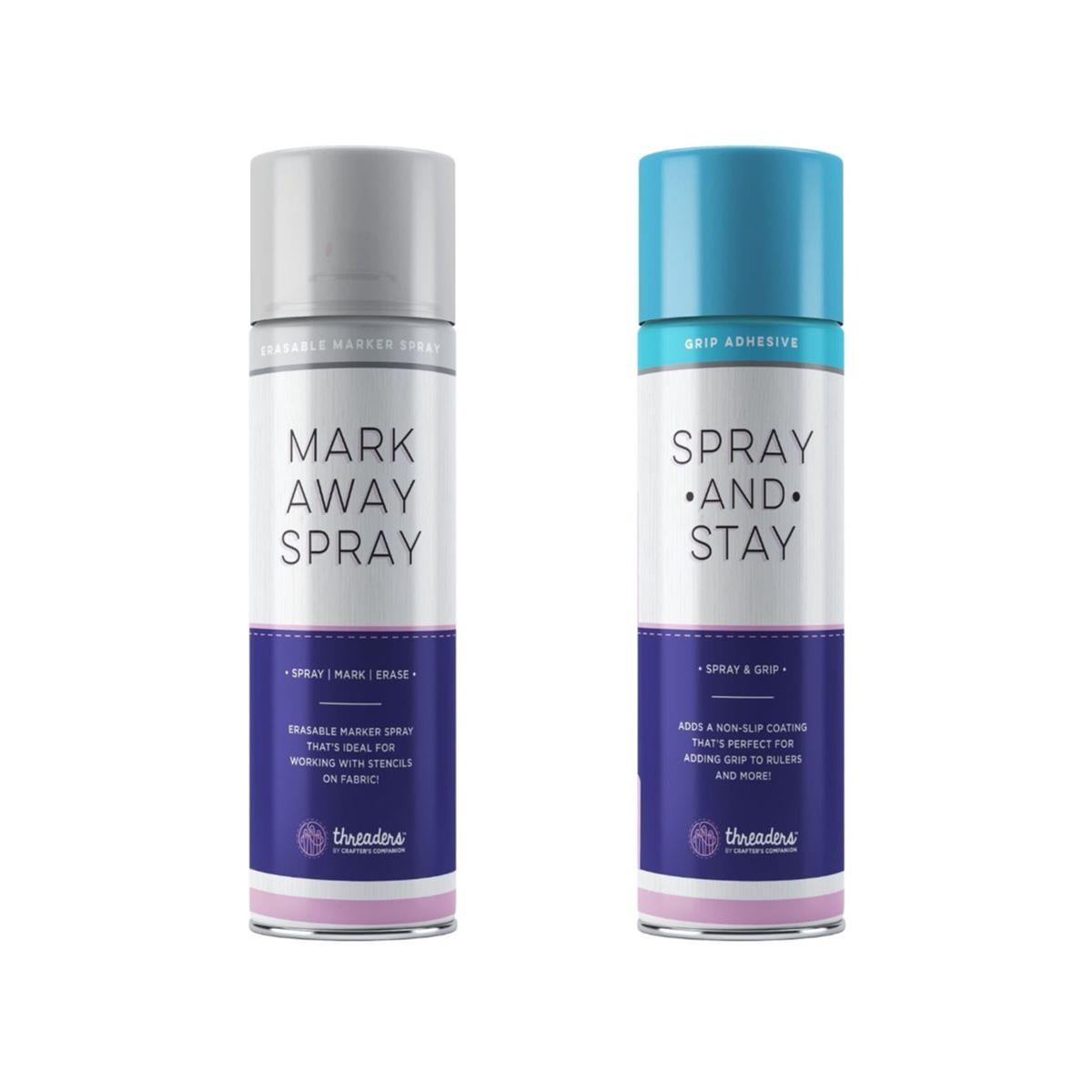 Threaders Fabric Sprays Bundle Mark Away & Spray & Stay (2 cans