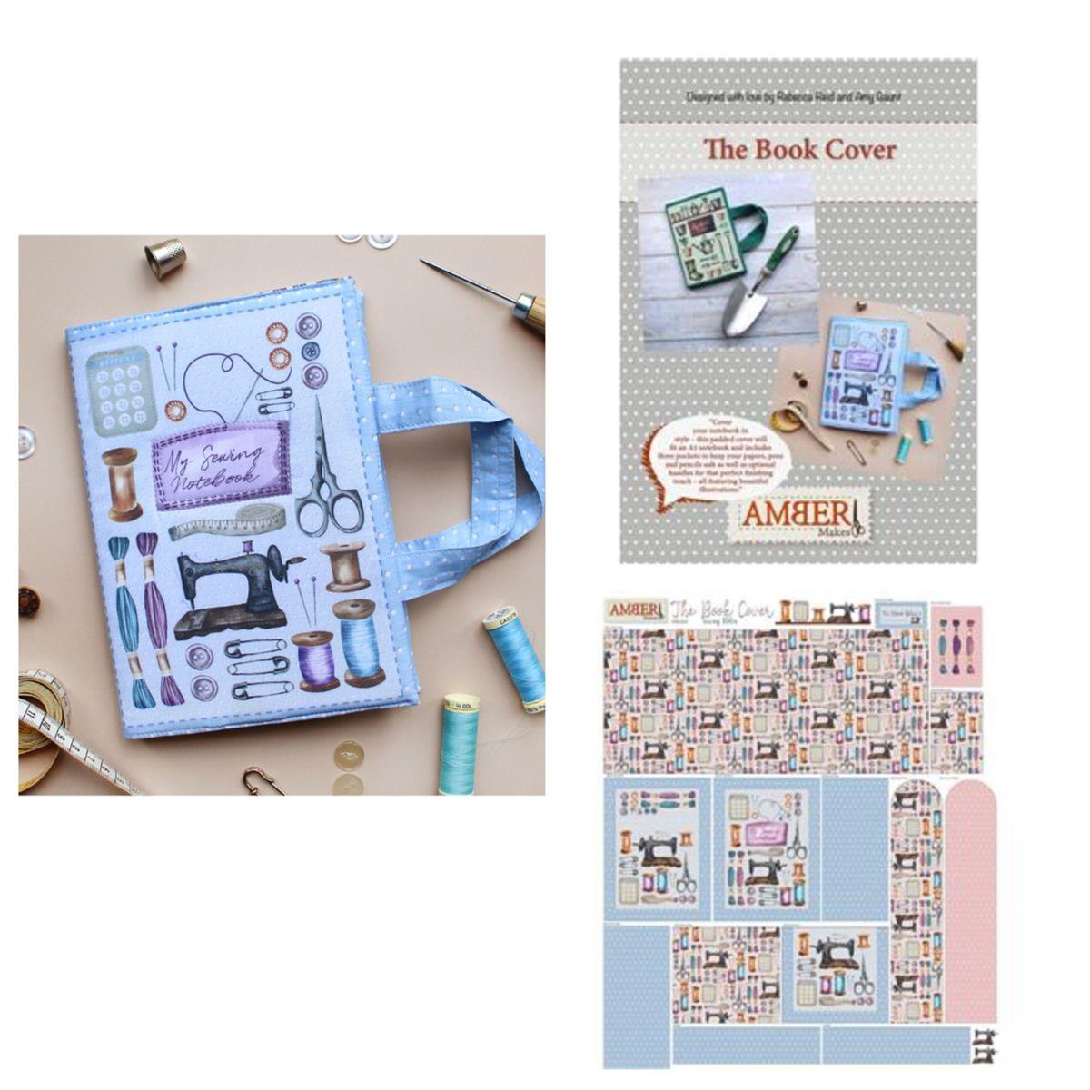 Amber Makes Sewing Book Cover Kit: Panel & Instructions | SewingStreet