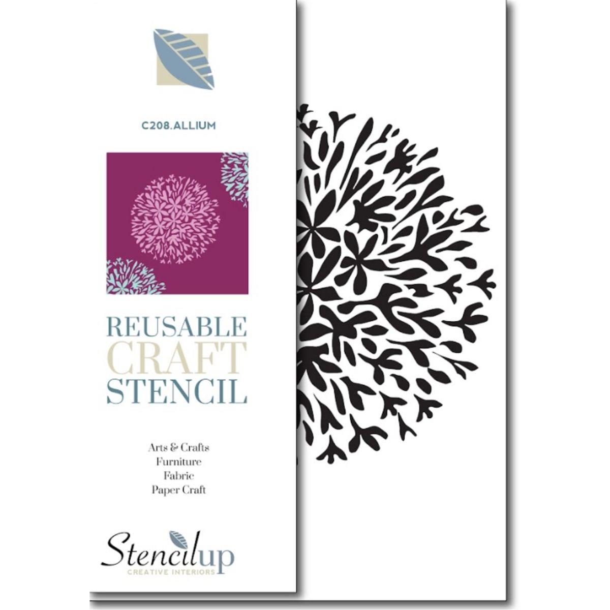 Stencil Up Allium Stencil SewingStreet