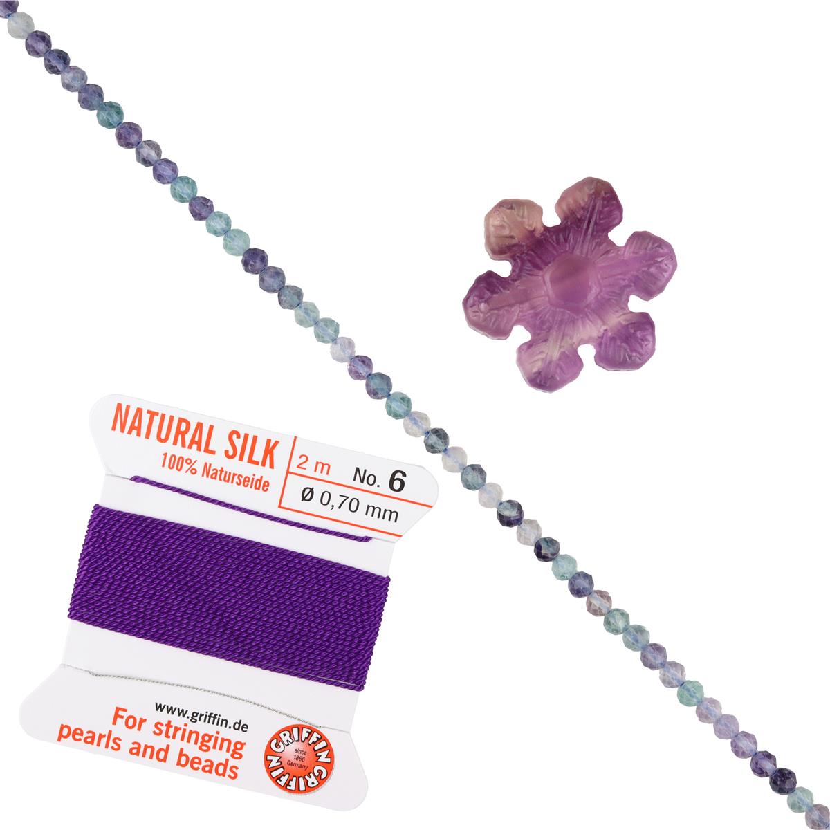 Carved Snowflake Fluorite Project With Instructions by Yvonne Froehlich