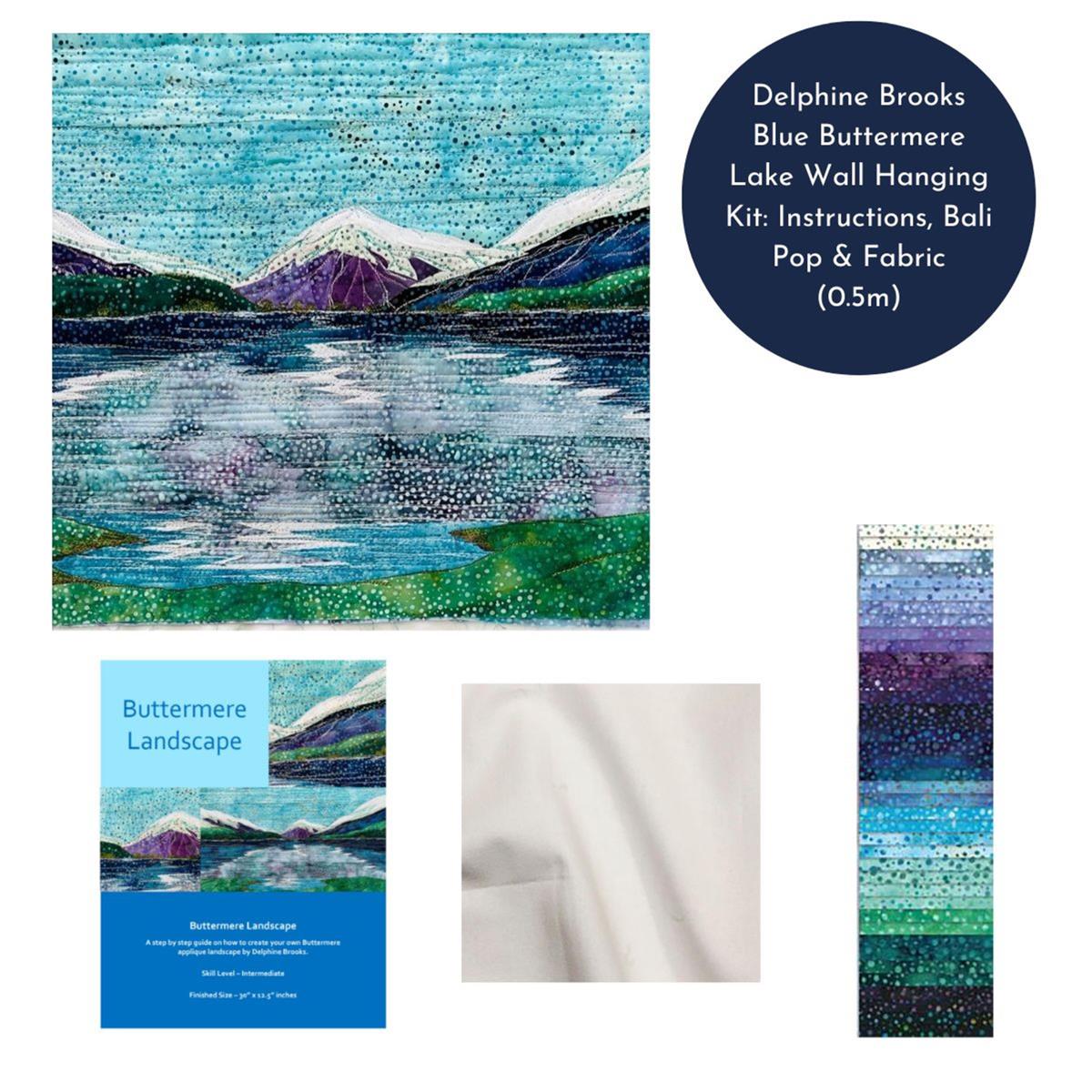 Delphine Brooks Blue Buttermere Lake Wall Hanging Kit Instructions
