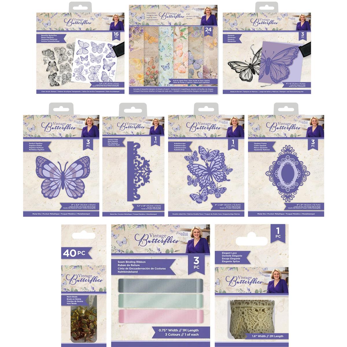 Sara Signature Vintage Butterflies Selection | HobbyMaker