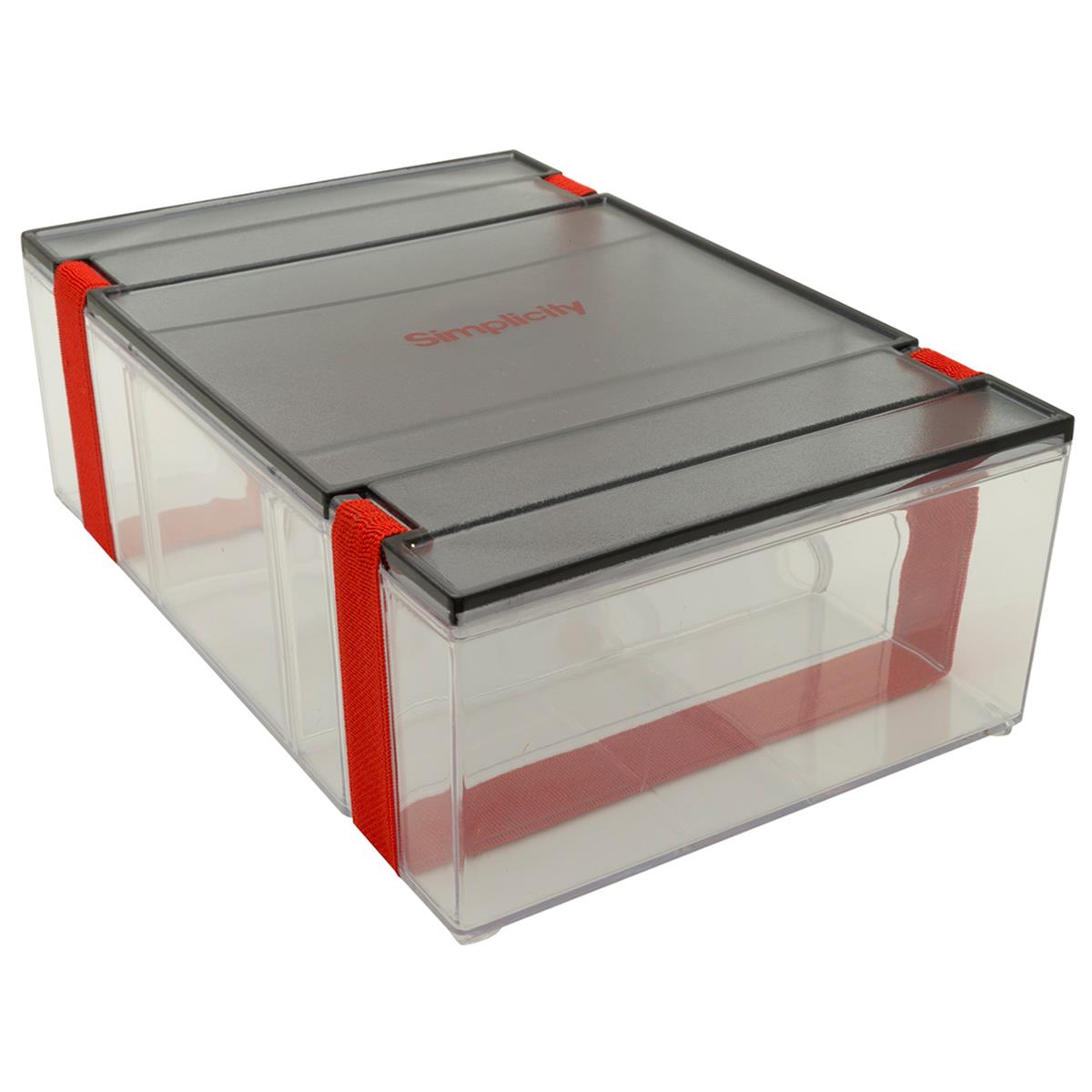 Simplicity Large Divided Storage Container. 27.8cm x 9.6cm x 18.5cm