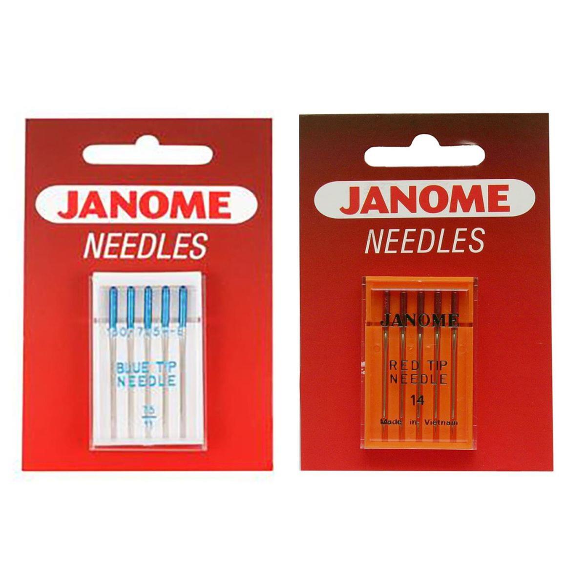 Janome Red & Blue Tip Needles Bundle SewingStreet