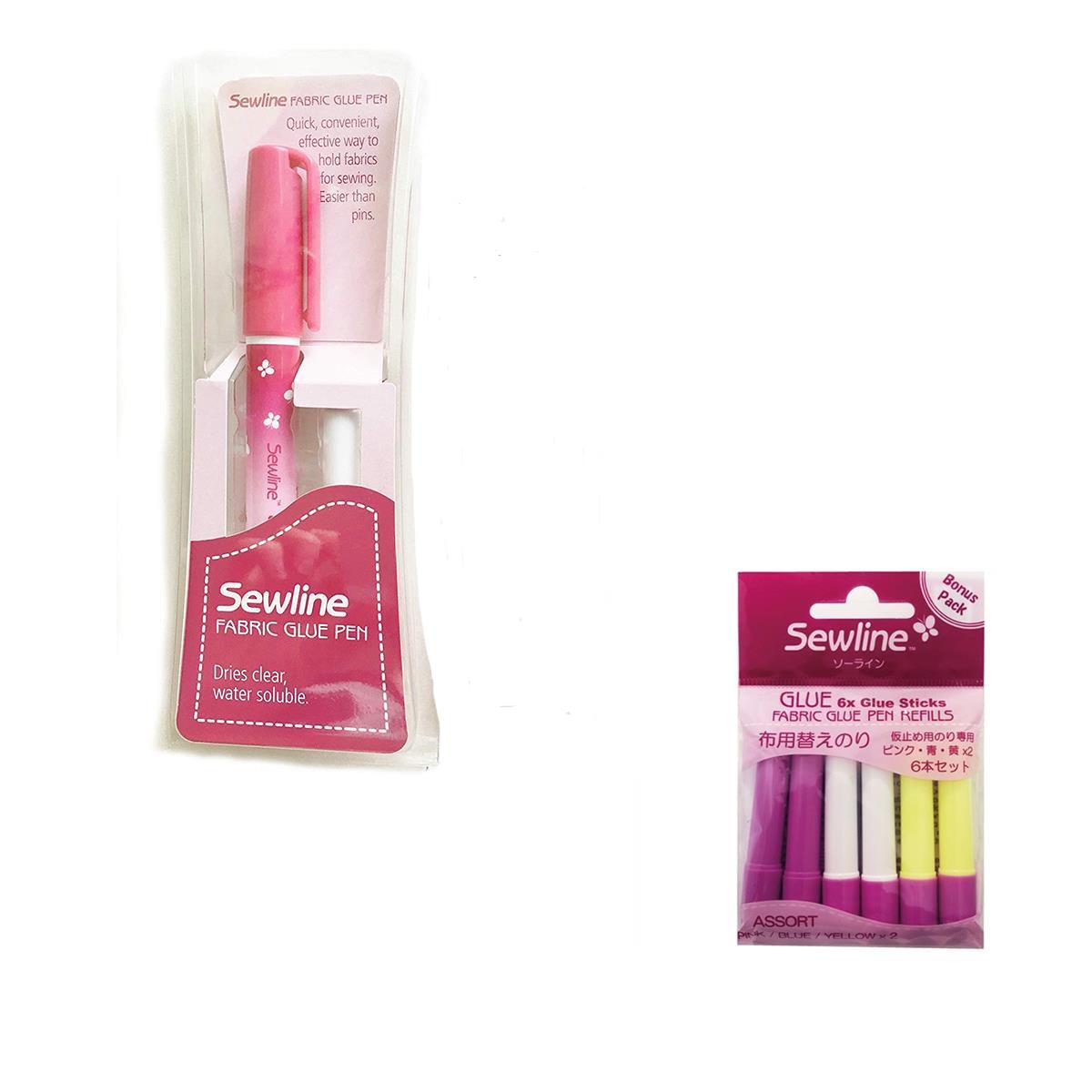 Sewline Glue Pen & Refill Pen 6 Pack SewingStreet