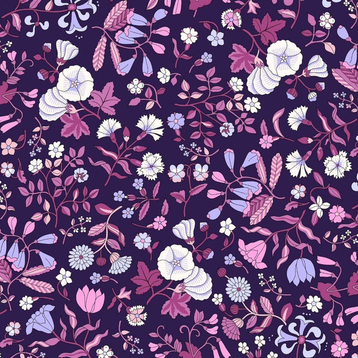Liberty Flower Show Botanical Jewel Wildflower Field Fabric 0.5m ...