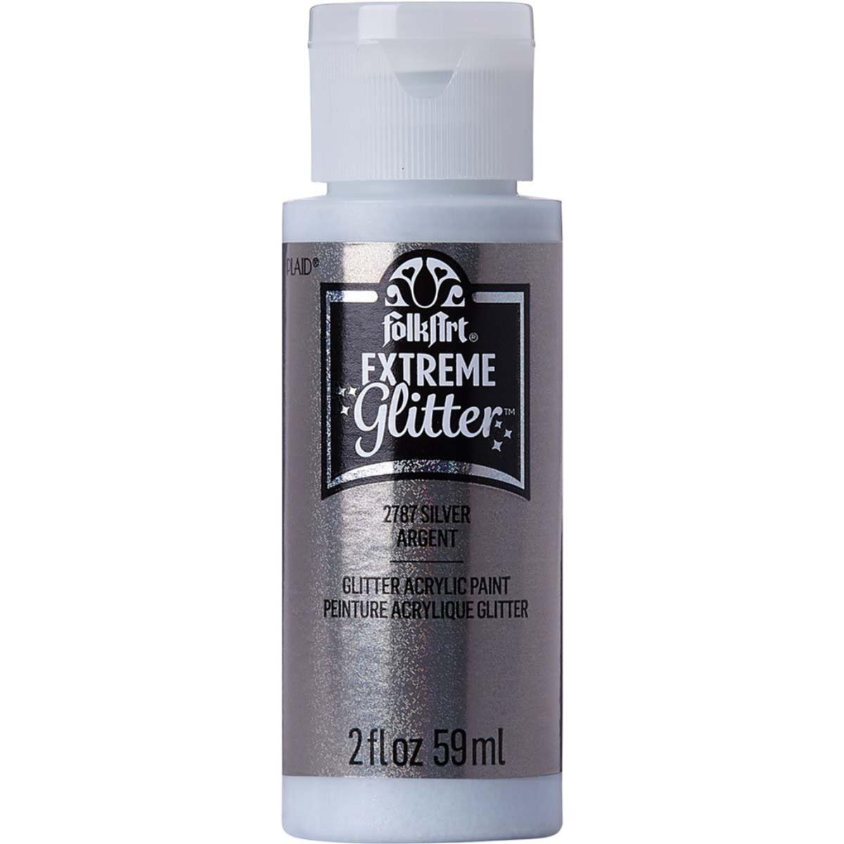 SILVER Folkart Extreme Glitter 2oz HobbyMaker   MAPQ65 