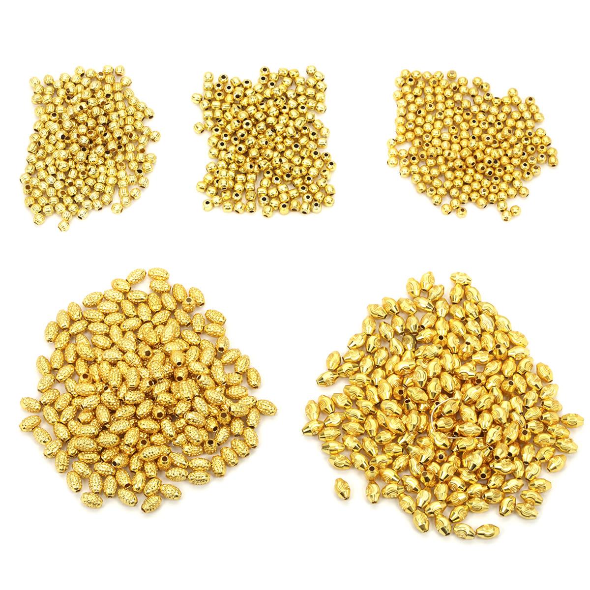 Gold Plated Base Metal Spacer Bead Bundle, 1000pcs | JewelleryMaker