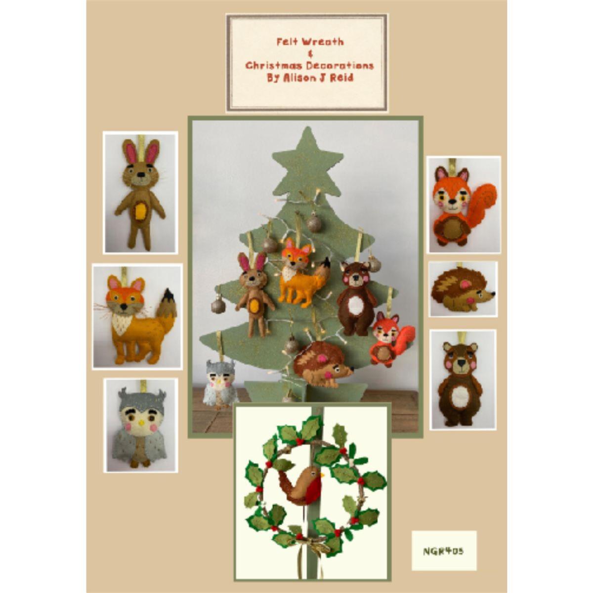 Alison J Reid's Felted Christmas Decoration Instructions SewingStreet