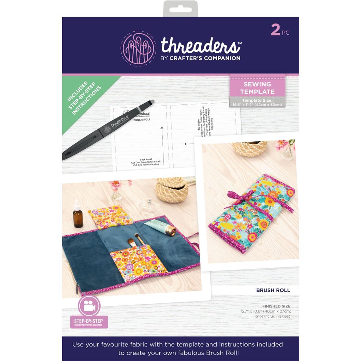 Threaders Sewing Templates Brush Roll SewingStreet