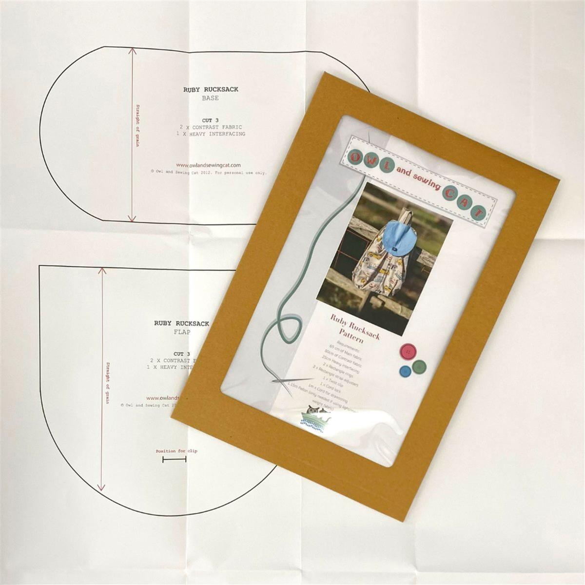 Owl & Sewing Cat Ruby Rucksack Instructions SewingStreet