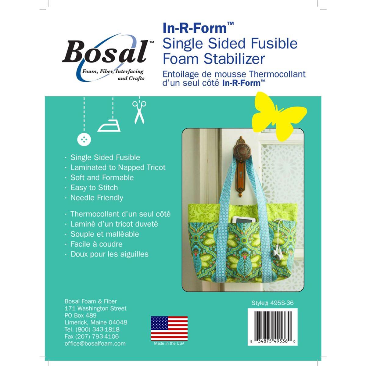 Bosal In-R-Form Single Sided Fusible Foam Stabilizer 36 x 58 Off Whi