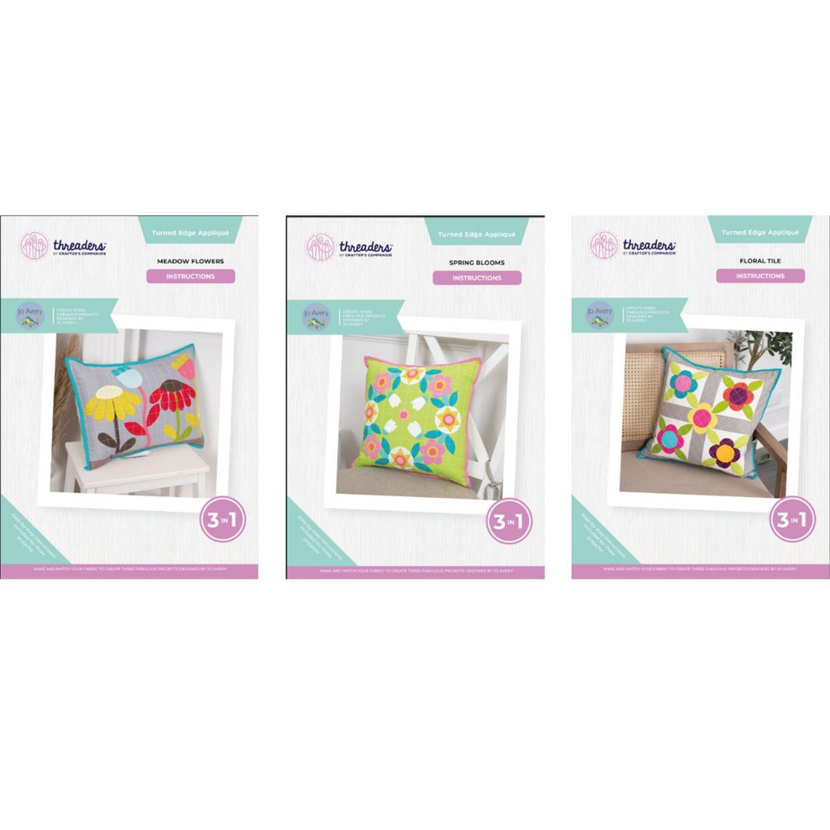 Threaders Turned Edge Applique Templates Collection SewingStreet