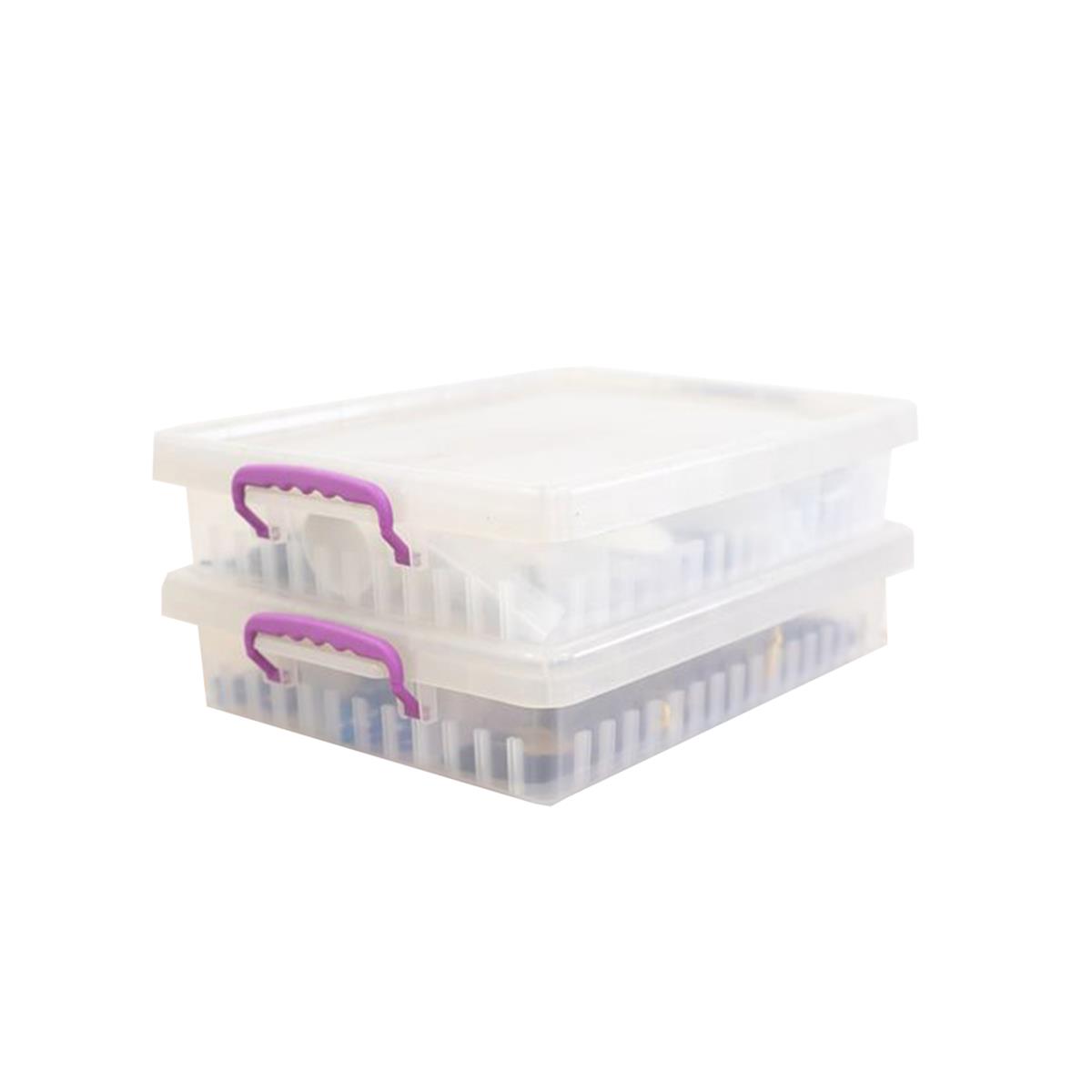 Crafters Companion Stash N Stack Storage Box - 2 Pack | HobbyMaker