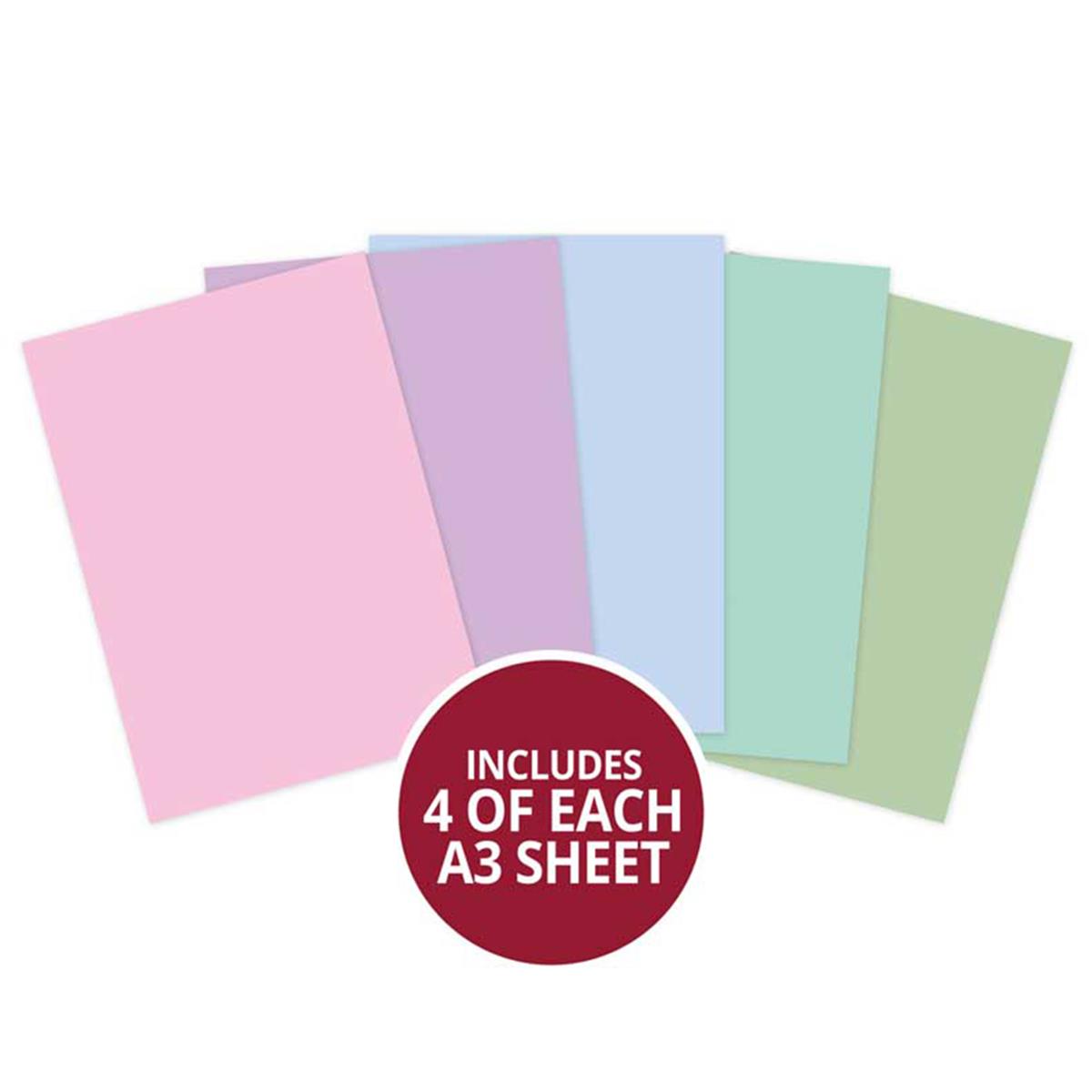 Adorable Scorable Cardstock - A3 Pastel Selection, Contains 20 x A3 ...