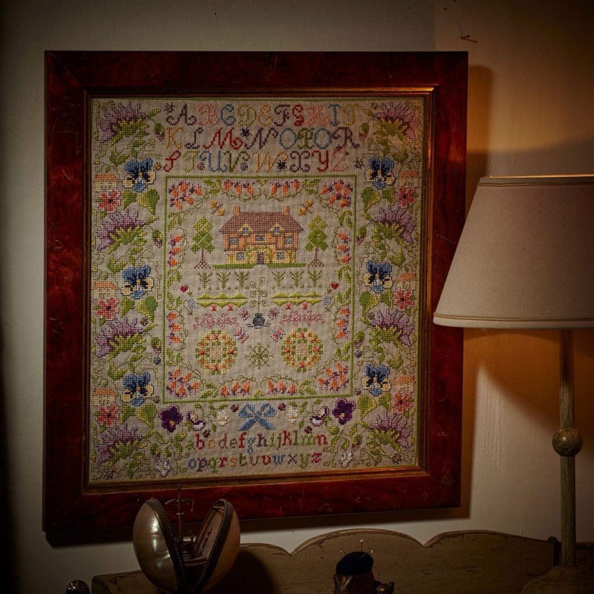 The Cross Stitch Guild Hedgerow Sampler On Aida Sewingstreet 7842