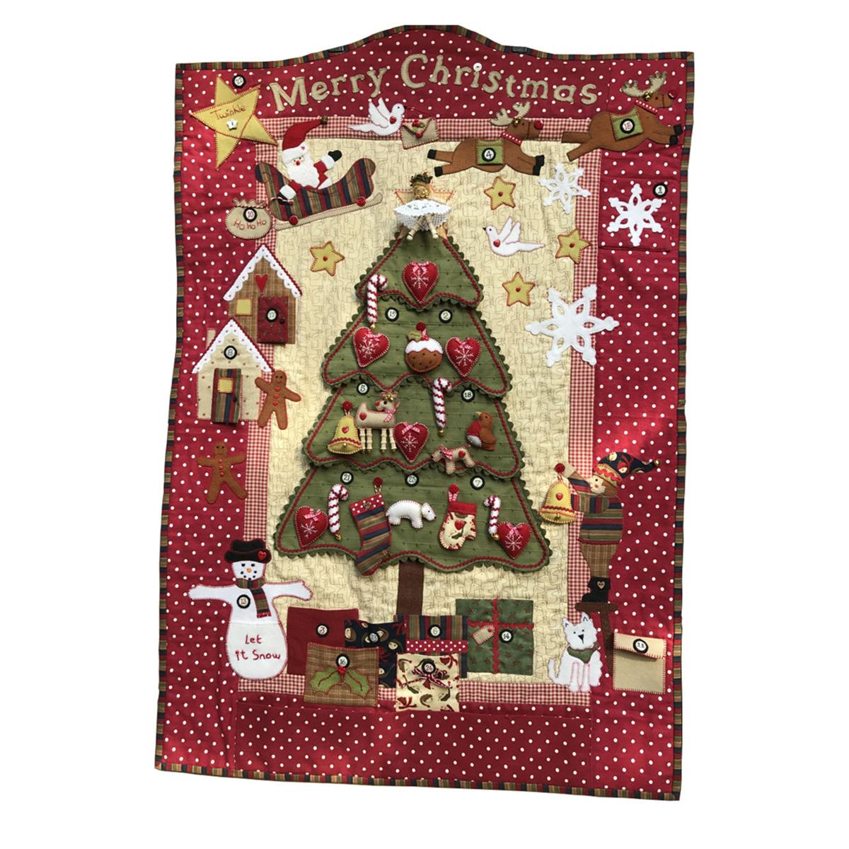 Mandy Shaw Christmas Tree Advent Calender (inc. special number wooden button) SewingStreet
