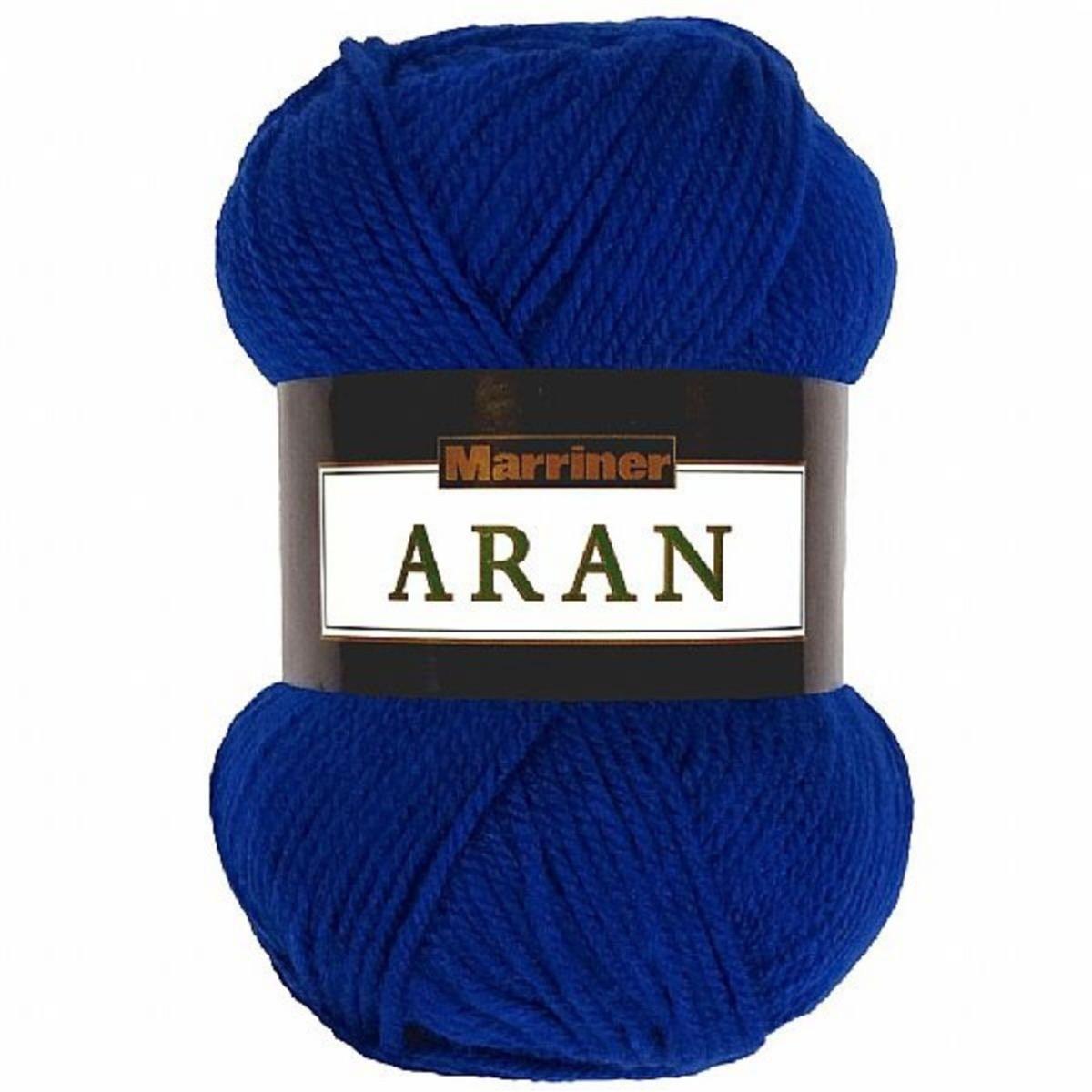 Marriner Royal Blue Aran Yarn 100g | SewingStreet