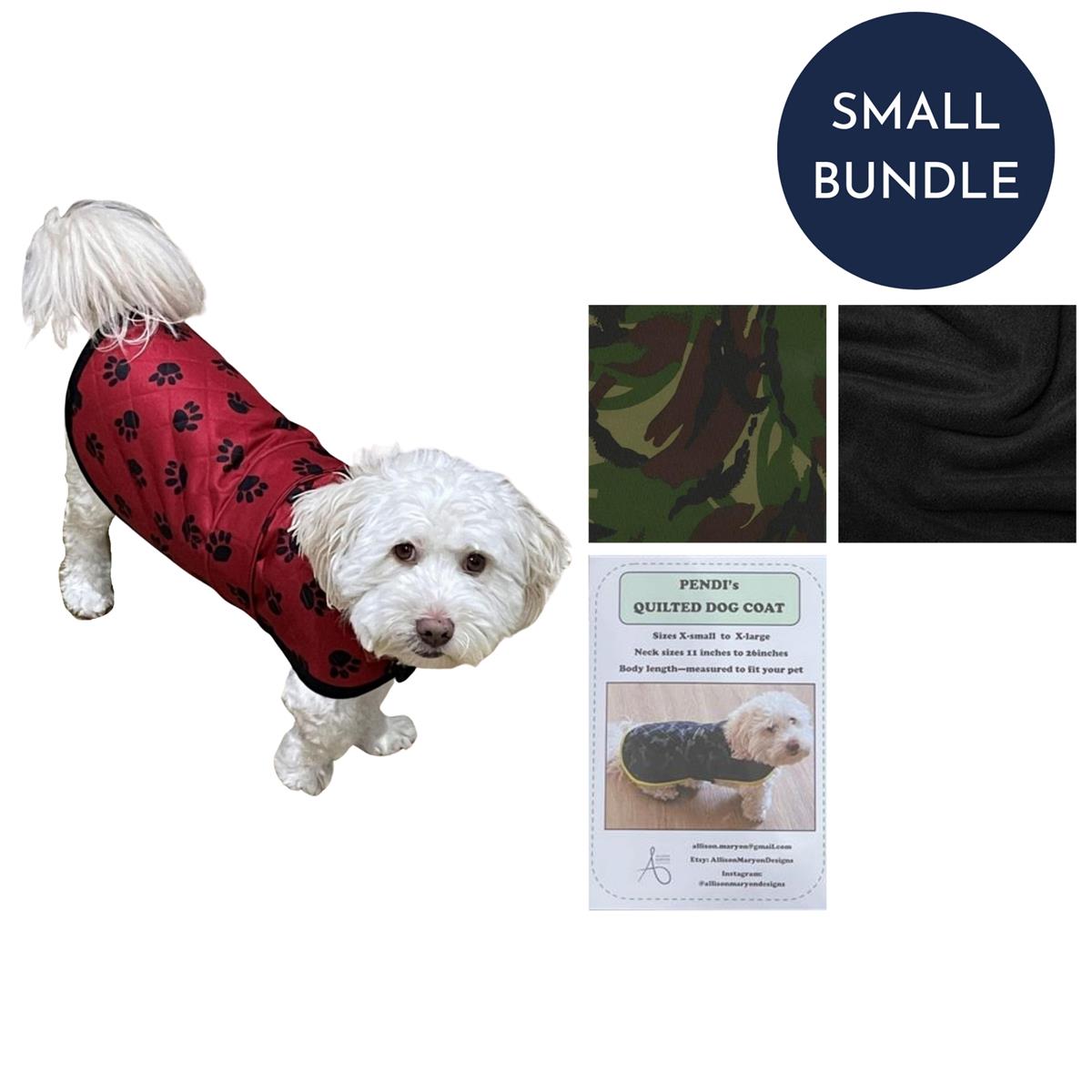 Allison Maryon's Camo Pet Coat Kit Instructions & Fabric (1m Small