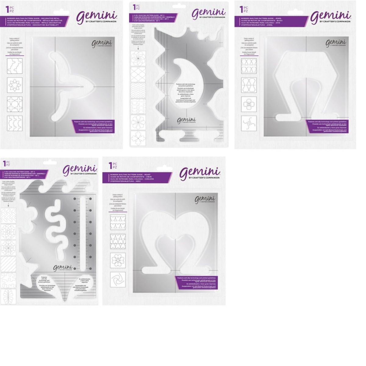 Gemini - Quilting Pattern Guides 5 Piece Bundle | SewingStreet