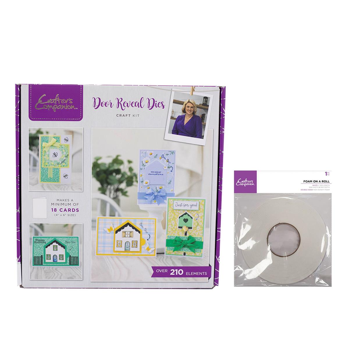 Crafter's Companion Craft Kit 56 Door Reveal Dies with Foam On A Roll